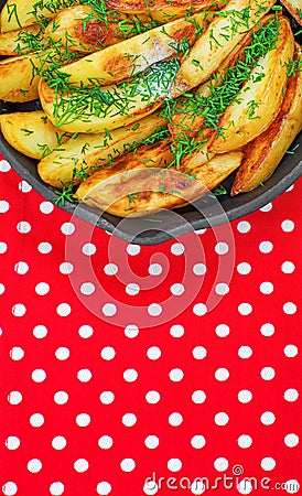 Fried potatoes. Stock Photo