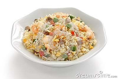Fried rice, chinese cuisine, yangzhou style Stock Photo
