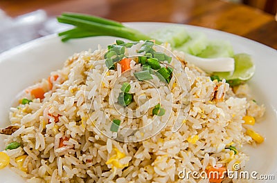 Fried rice Stock Photo