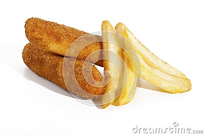 Fried rice croquettes Stock Photo