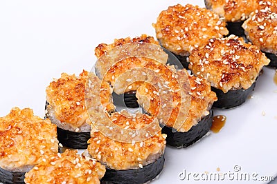 Fried rolls Stock Photo