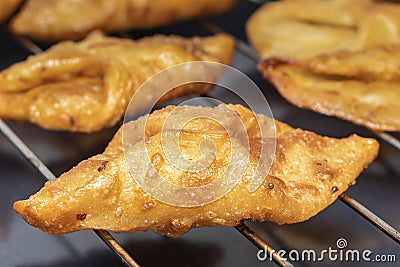 Fried sweets (pestiÃ±os) typical Spanish dessert from Andalusia and Extremadura. Ideal for Carnival and Easter Stock Photo