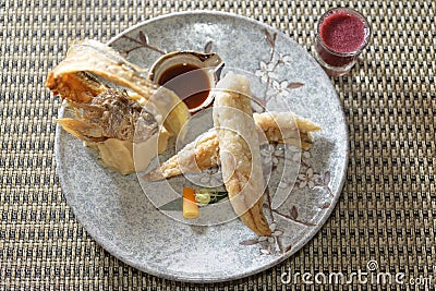 Fried yellow croaker Stock Photo