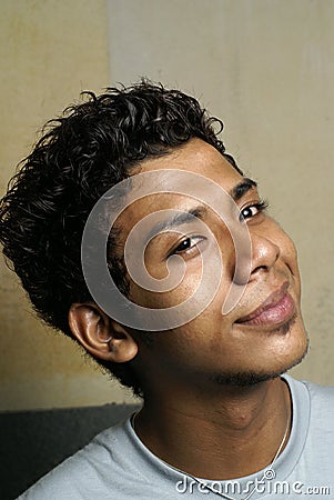 Friendly asian man portrait Stock Photo