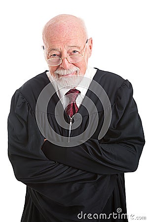 Friendly Competent Judge Stock Photo