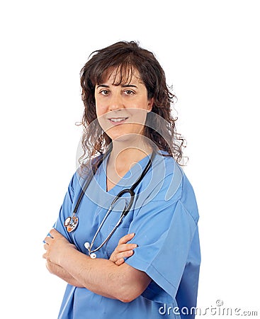 Friendly female doctor Stock Photo