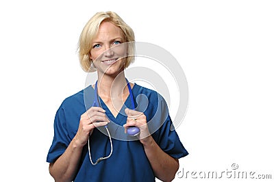 Friendly female doctor Stock Photo