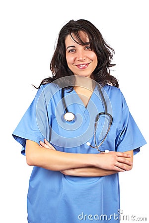Friendly female doctor Stock Photo