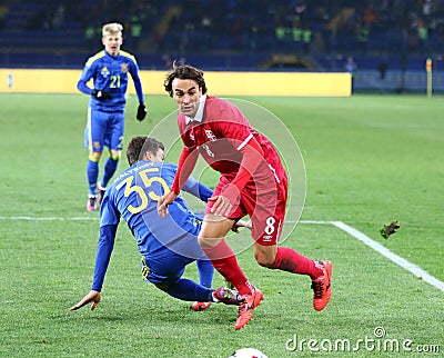 Friendly game Ukraine v Serbia in Kharkiv Editorial Stock Photo