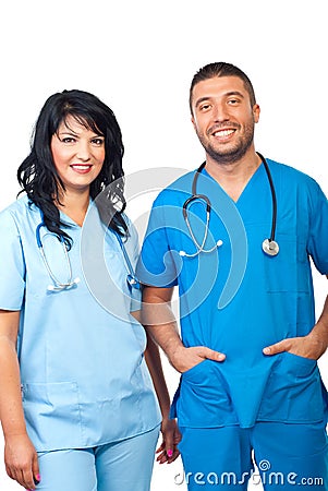 Friendly medical team Stock Photo