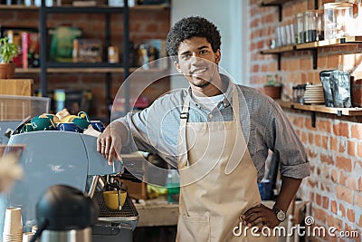 Friendly meeting in favorite cafe in morning Stock Photo