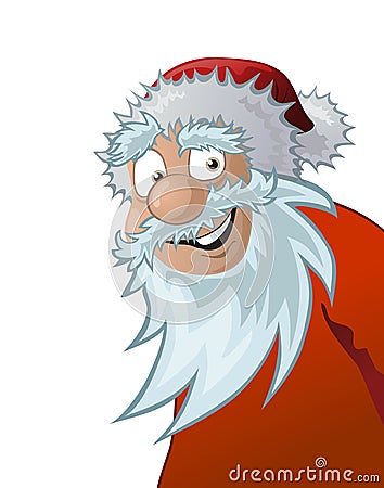 Friendly santa claus, illustration Cartoon Illustration