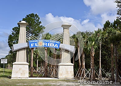 A Friendly Sign Editorial Stock Photo