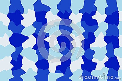 A friendly team of dark blue, blue, white abstractions make up a creative background for the computer screen, phone, tablet. Cartoon Illustration