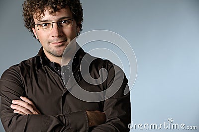 Friendly young businessman Stock Photo