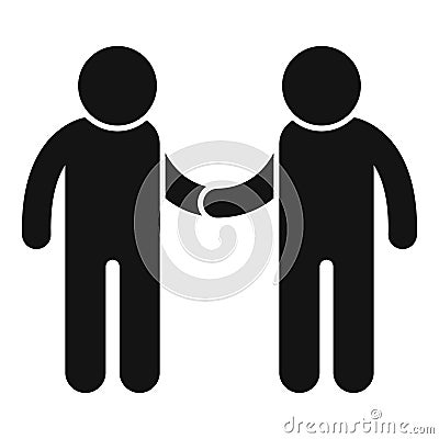 Friends care icon simple . Family love Stock Photo