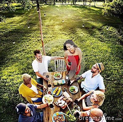 Friends Celebration Cheers Happiness Bonding Concept Stock Photo