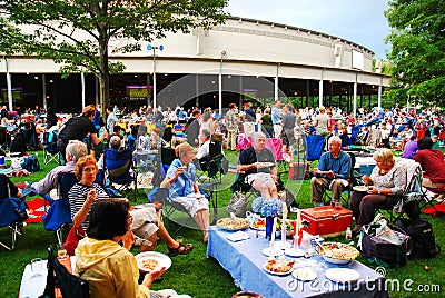 Dinner at the Tanglewood Theater Editorial Stock Photo