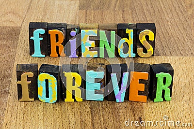 Friends forever bff together happy friendship relationship welcome Stock Photo