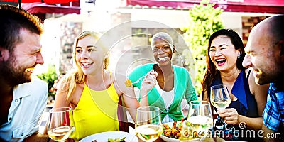 Friends Friendship Outdoor Chilling Togetherness Concept Stock Photo