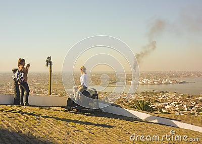 Friends Taking Photos Editorial Stock Photo