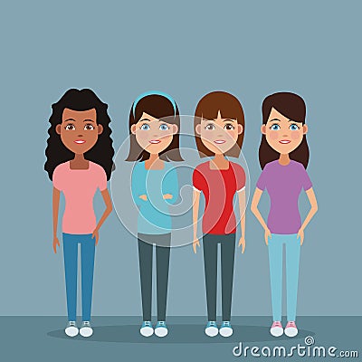 Friendship cartoon design Vector Illustration