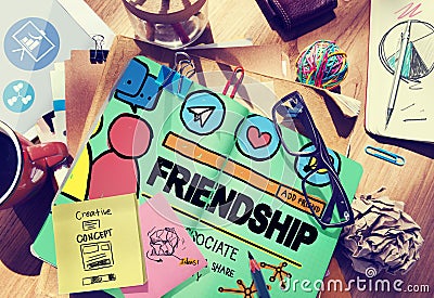 Friendship Group People Social Media Loyalty Concept Stock Photo