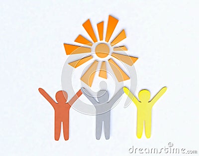Friendship and Peace Concept Stock Photo
