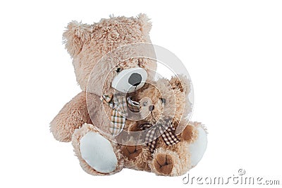 Friendship - two teddy bears. Stock Photo