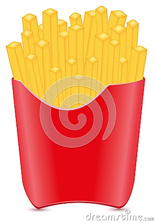 Fries potato vector illustration Vector Illustration