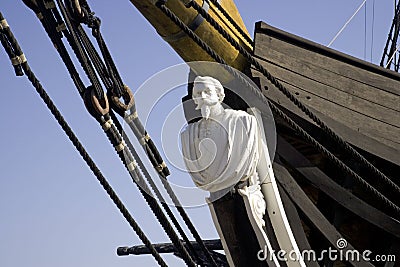 The frigate Ferdinand and Gloria sailboat Lisbon Portugal Tagus river Museum Editorial Stock Photo