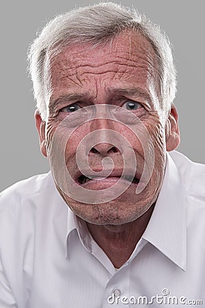 Frightened Old Man Stock Photography - Image: 24995532