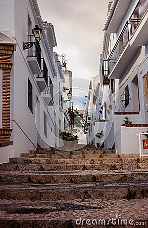 Frigiliana Village in Malaga Stock Photo