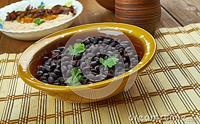 Frijoles negros Stock Photo