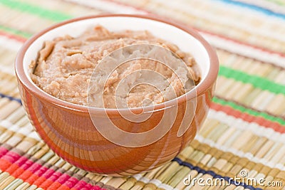 Frijoles Refritos Stock Photo