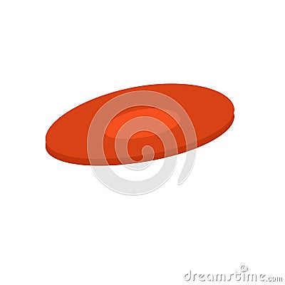 Frisbee icon vector sign and symbol isolated on white background, Frisbee logo concept Vector Illustration