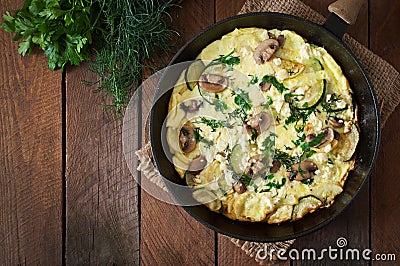 Frittata Stock Photo