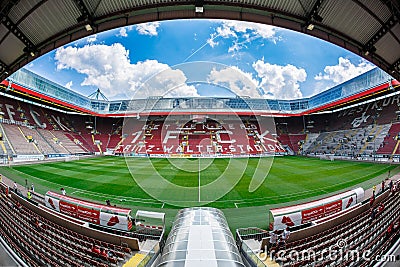 The Fritz-Walter-Stadion. home to the 2. Bundesliga club 1. FC Kaiserslautern and is located in the city of Kaiserslautern, Rhine. Editorial Stock Photo