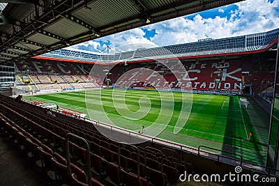 The Fritz-Walter-Stadion. home to the 2. Bundesliga club 1. FC Kaiserslautern and is located in the city of Kaiserslautern, Rhine. Editorial Stock Photo