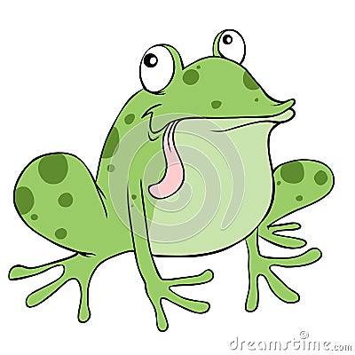 Frog cartoon Stock Photo