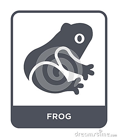 frog icon in trendy design style. frog icon isolated on white background. frog vector icon simple and modern flat symbol for web Vector Illustration