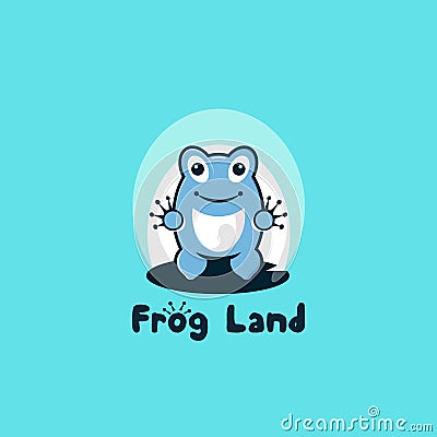 Frog Land Vector Illustration