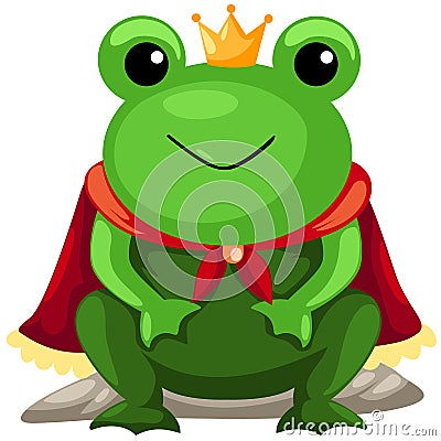 Frog prince Vector Illustration
