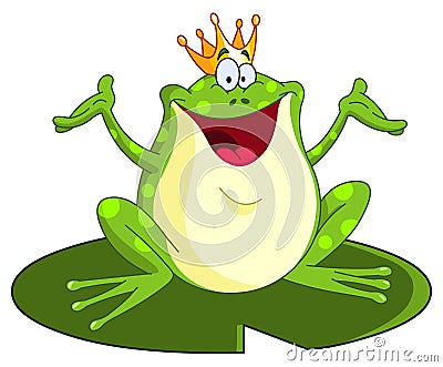 Frog prince Vector Illustration