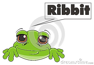 Frog say ribbit Stock Photo
