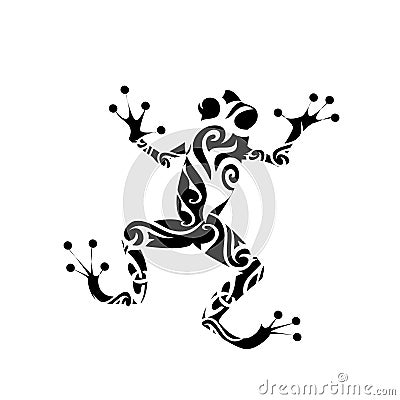 Frog tattoo Vector Illustration