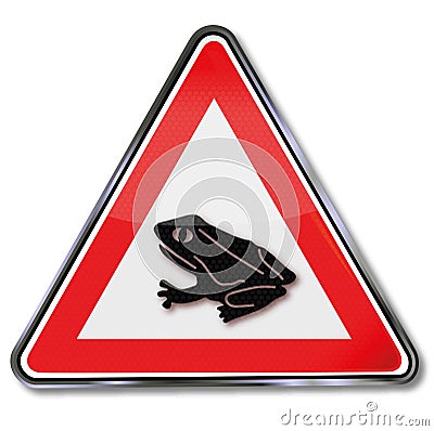 Frog and toad migration Vector Illustration