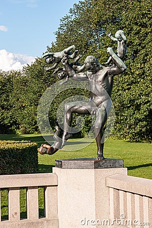 Frogner Park Editorial Stock Photo