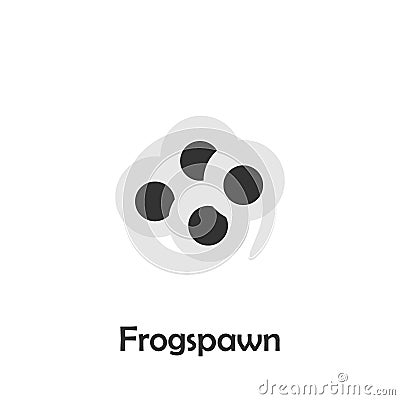 Frogspawn in cartoon style, pond card for kid, preschool activity for children, vector illustration Stock Photo