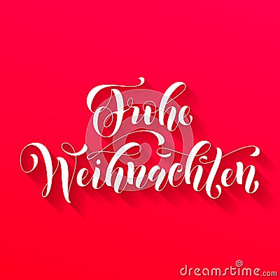 Frohe Weihnachten german Christmas greeting card Stock Photo